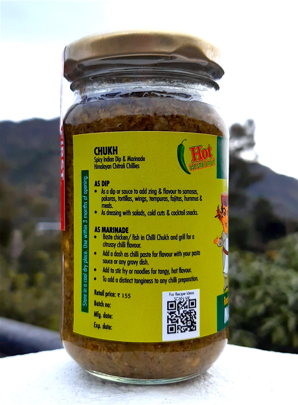 Himachilli Chukh- Fresh Green Chilli with Citrus Paste (200 gms)