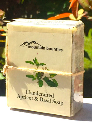 Apricot Soap, Basil Soap, 100% Handmade, Cold Pressed, Seabuckthorn herbal soap, cold pressed, Handmade, 100% Natural, Moisturising for face, hands and hair, Recommended for prematurely aged skin, sensitive, inflamed and dry skin. Cold pressed, 100% natural, handmade, Natural Skin Care, Natural oils, Skin Care, Himachal Oils, Himalayan Salt, Mountain Bounties, Himalayan people Care