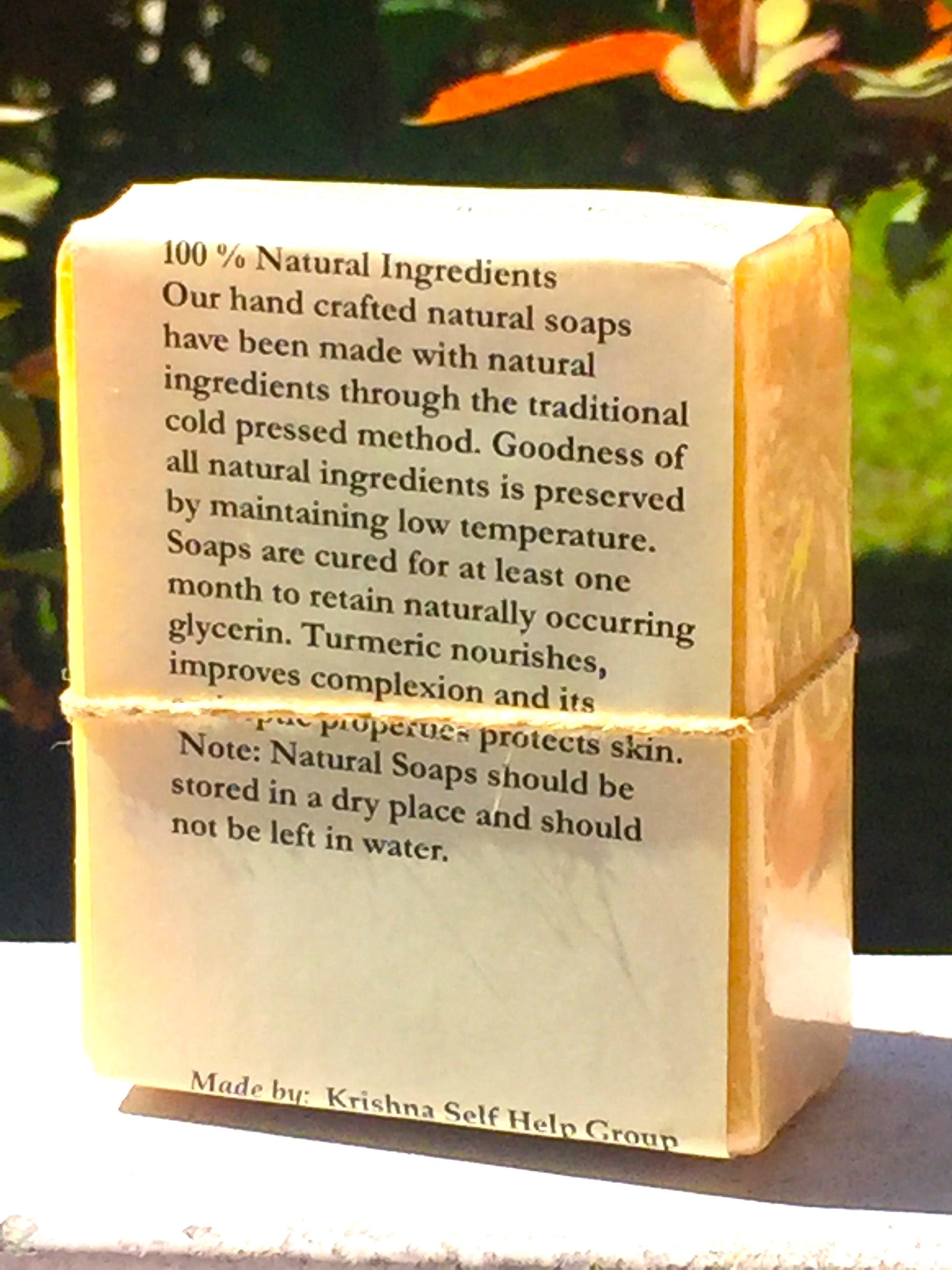 100% Natural cold pressed soaps