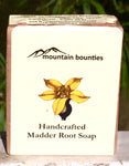 Madder Root Soap, 100% Handmade, Cold Pressed, herbal soap, cold pressed, Handmade, 100% Natural, Moisturising for face, hands and hair, Recommended for prematurely aged skin, sensitive, inflamed and dry skin. Cold pressed, 100% natural, handmade, Natural Skin Care, Natural oils, Skin Care, Himachal Oils, Himalayan Salt, Mountain Bounties, Himalayan people Care