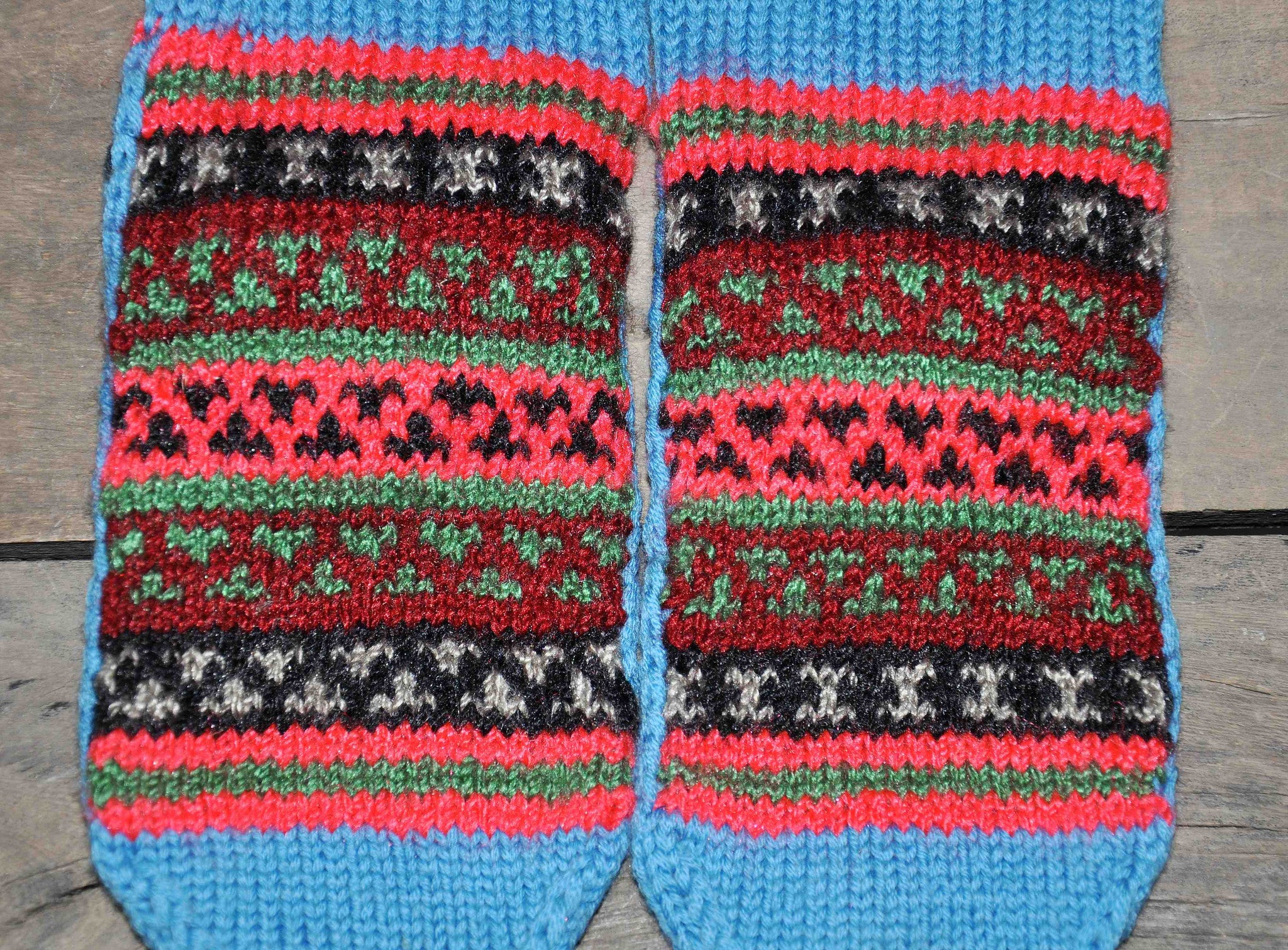 Woolen Socks, Blue with a Turquoise tinge